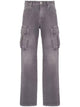 Balmain Grey Cotton Large Jeans