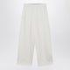 Max Mara  White Silk Blend Trousers