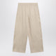 Max Mara  Beige Silk Blend Trousers