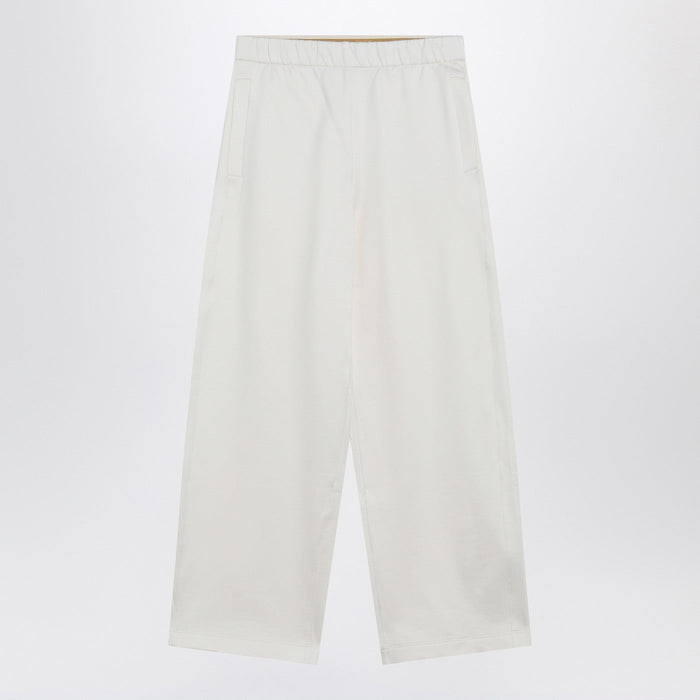 Max Mara White Silk Blend Trousers