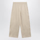 Max Mara Beige Silk Blend Trousers