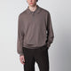 John Smedley Finchley Moss Beige Cotton Polo Shirt