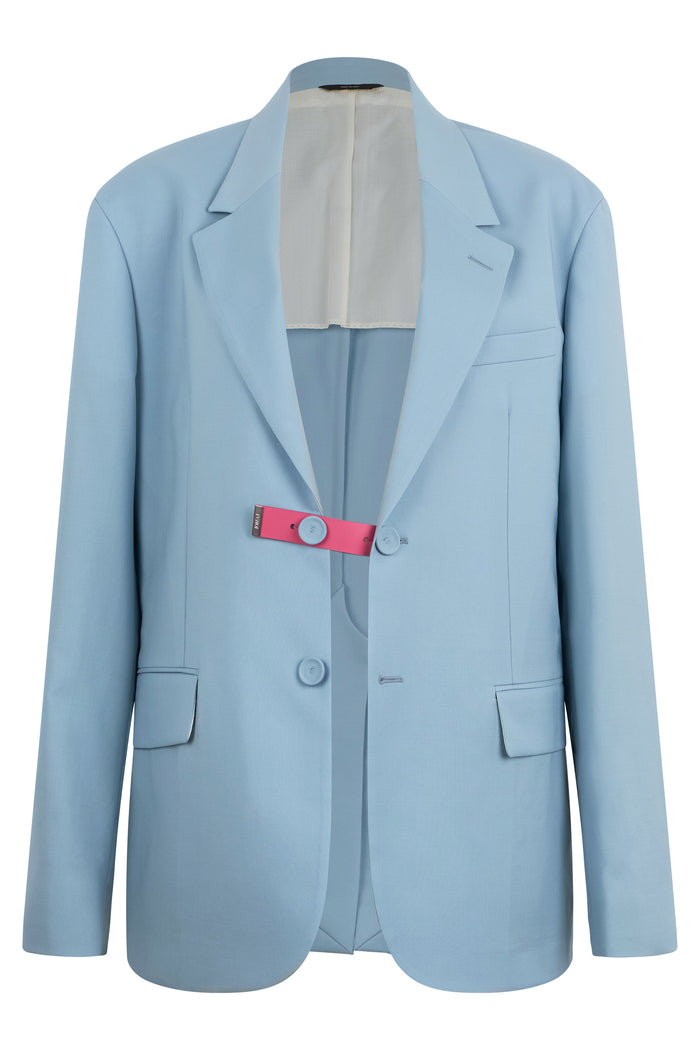 Fendi Single-Breasted Wool Blazer
