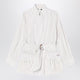 Fendi  White Striped Cotton And Silk Blouson