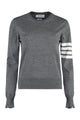 Thom Browne Wool 4-Bar Relaxed Pullover