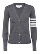 Thom Browne Med Grey Wool Cardigan