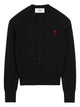 Ami Paris Cardigan Col Rond Avec Ami De Coeur