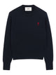 Ami Paris Ami De Coeur Wool Crewneck Sweater