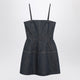 Fendi Fendi Dark Blue Ff Denim Bustier Dress