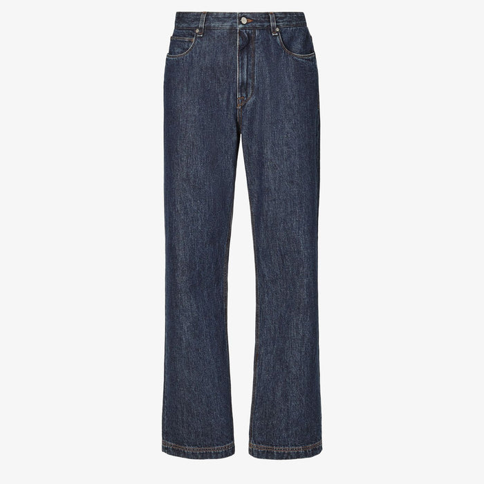Fendi Blue Cotton Regular Fit Denim