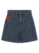 Fendi Chambray Denim Shorts
