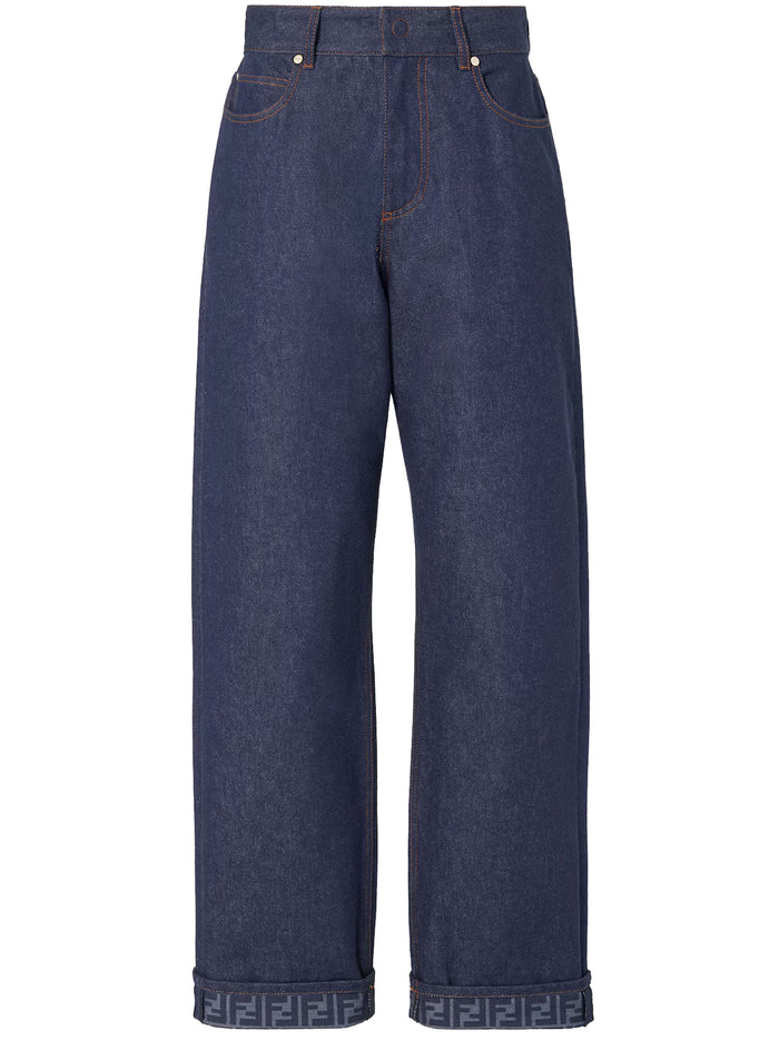 Fendi Flared Jeans In Cotton