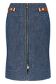 Fendi Blue Denim Chambray Skirt