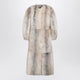 Fendi White Dorsato Shearling Coat