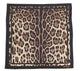 Dolce & Gabbana Dolce & Gabbana 50X50cm Leopard-Print Silk Twill Scarf Featuring A Bold Animal Print And Classic Logo