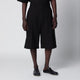 Studio Nicholson Fowld Shorts In Cotton Blend Black