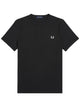 Fred Perry Black Cotton T-Shirt