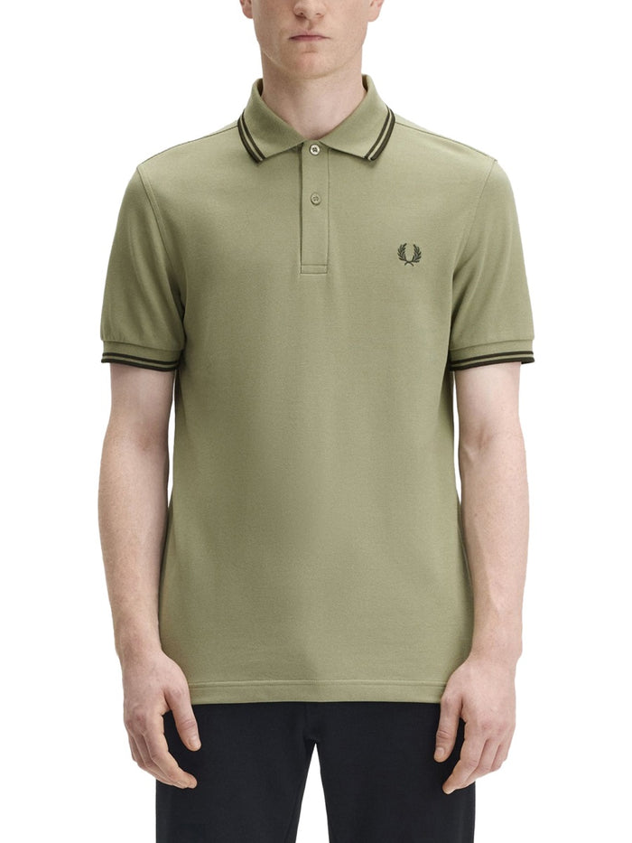 Fred Perry Green Cotton Polo Shirts
