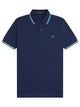 Fred Perry Blue Cotton Polo Shirt