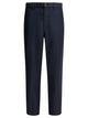Comme Des Garçons Shirt Blue Polyester Wool Trousers