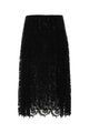 Fendi Black Macrame Lace Skirt
