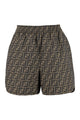 Fendi Ff Motif Canvas Shorts