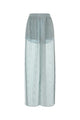 Fendi Light Blue Viscose Blend Pyjama Pant