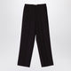 Fendi  Dark Purple Grain De Poudre Wool Trousers