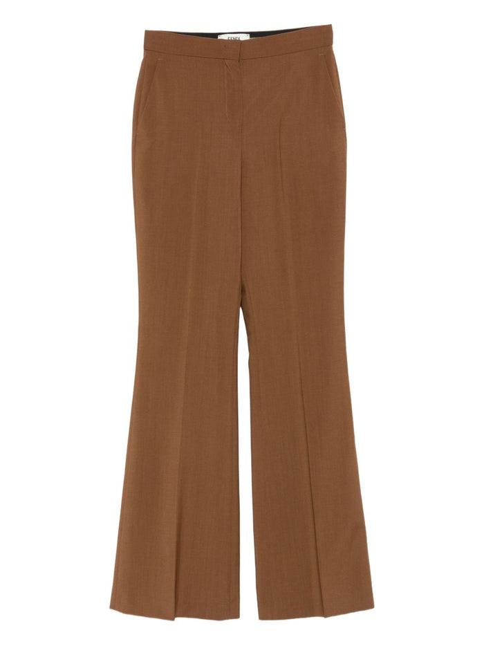 Fendi Caramel Wool Blend Pant