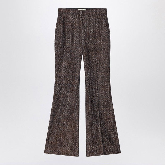 Fendi  Rust Wool And Alpaca Trousers