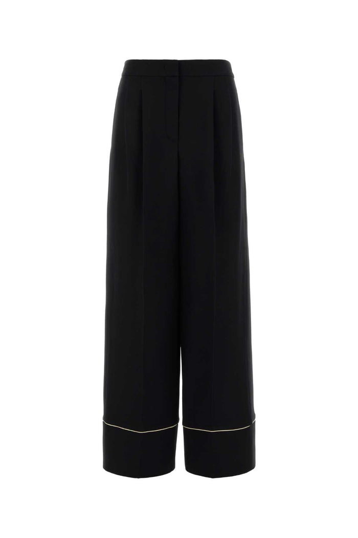 Fendi Black Wool Blend Pyjamas Pant