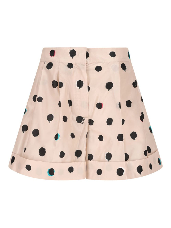 Fendi Printed Taffeta Shorts