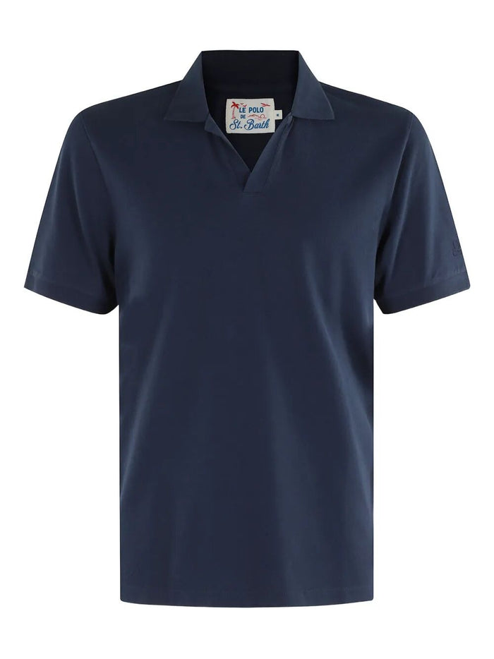 Mc2 Saint Barth Linen Polo Shirt