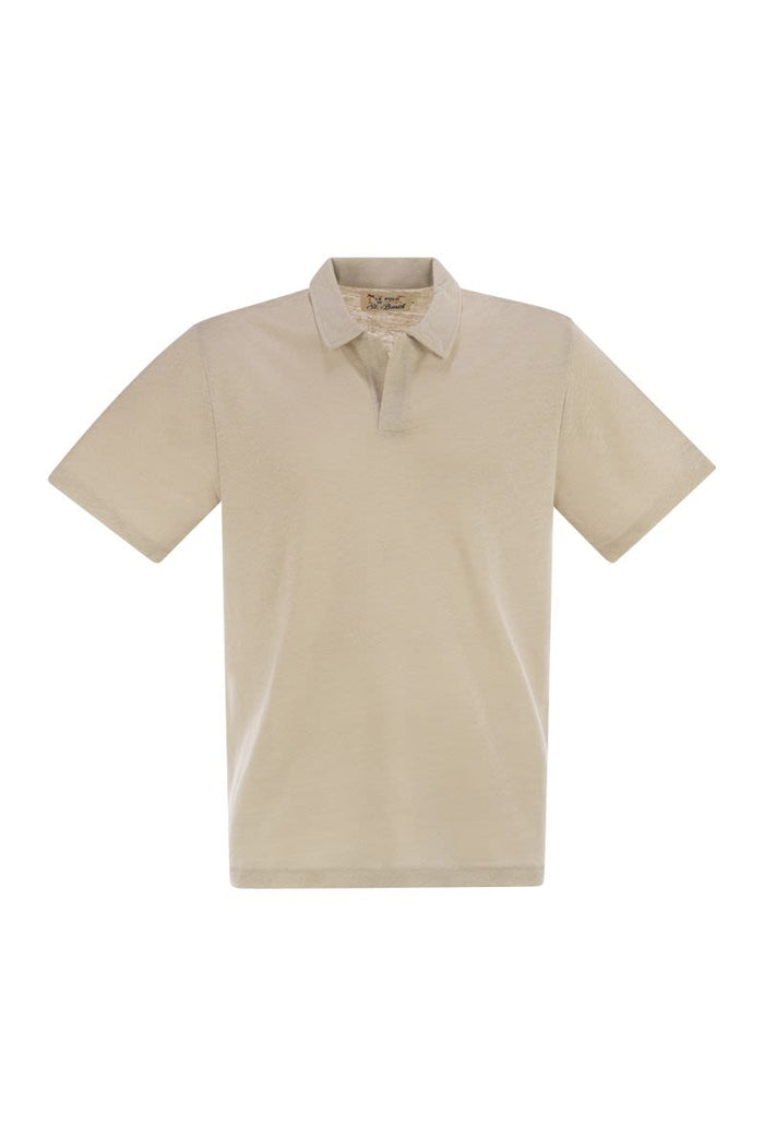 Mc2 Saint Barth Fraser - Linen Polo Shirt