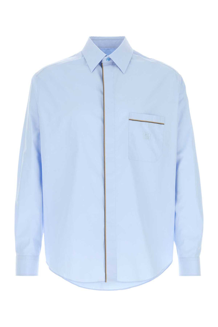 Fendi Light Blue Poplin Shirt