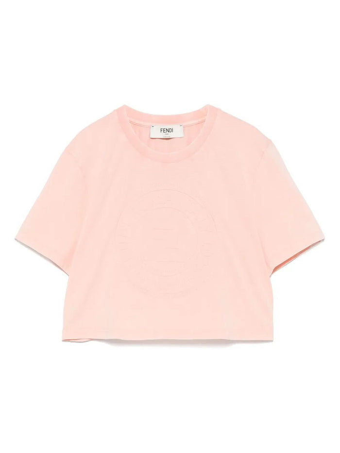 Fendi Pink Cotton T-Shirt