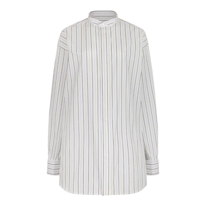 Ami Paris Chemise Oversize A Plastron Plisse