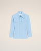 Ami Paris M Shirt With Blue Point Collar