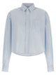 Ami Paris 'Ami De Coeur' Cropped Shirt