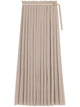 Ami Paris Long Pleated Skirt