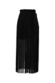Ami Paris Black Polyester Skirt