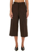 Ami Paris Brown Wool Bermuda Shorts