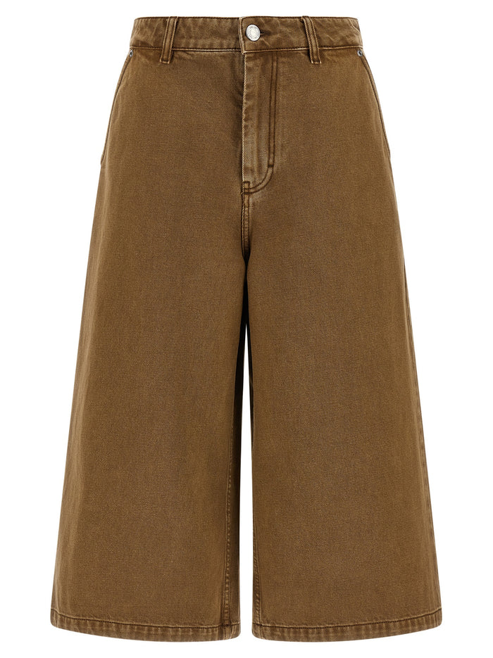 Ami Paris Denim Bermuda Shorts