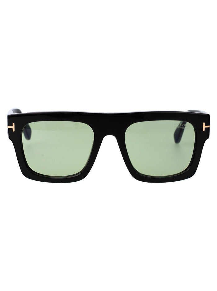Tom Ford Green Black Acetate Sunglasses