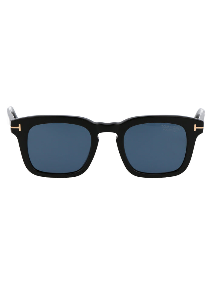 Tom Ford Nero Lucido / Blu Acetate Sunglasses
