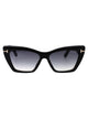 Tom Ford Nero Lucido / Fumo Grad Acetate Sunglasses