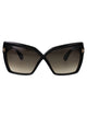 Tom Ford Black Brown Acetate Sunglasses