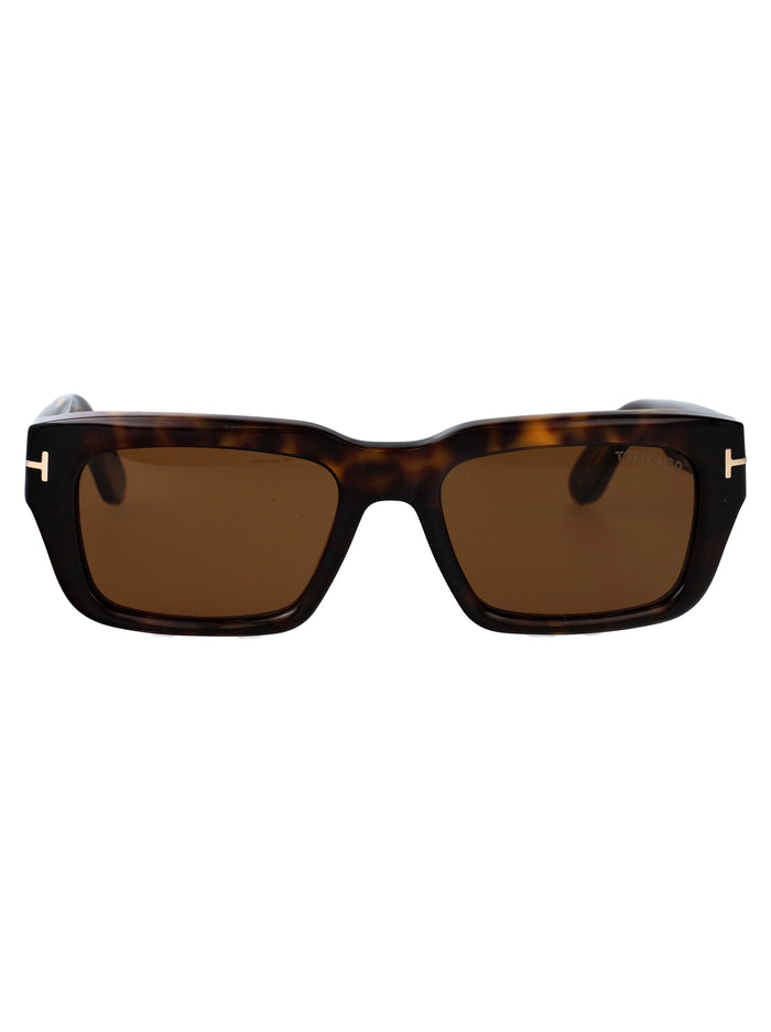 Tom Ford Nero Lucido / Marrone Acetate Sunglasses