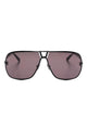 Tom Ford Nero Lucido / Fumo Metal Sunglasses