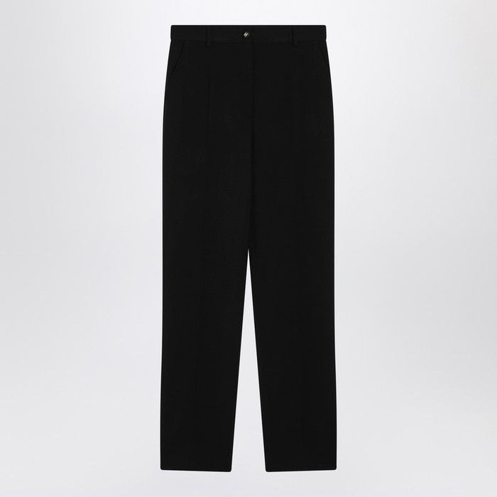 Dolce & Gabbana Black Wool Canvas Trousers